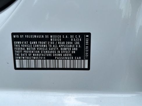 New 2026 Volkswagen Jetta SE FWD image 25