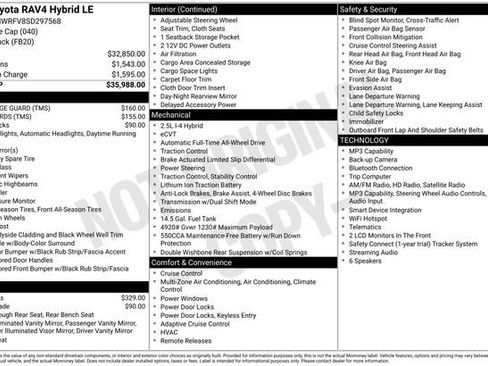 Certified 2025 Toyota RAV4 LE AWD/4WD image 4