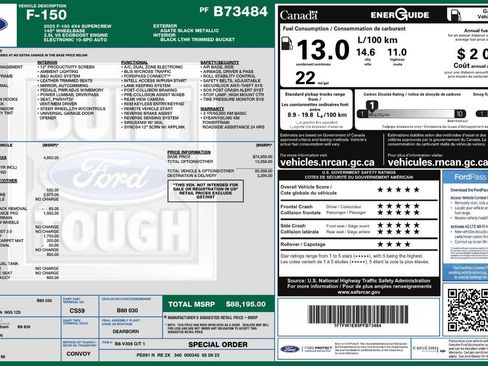 Used 2023 Ford F150 Lariat w/ Equipment Group 502A High AWD/4WD image 9