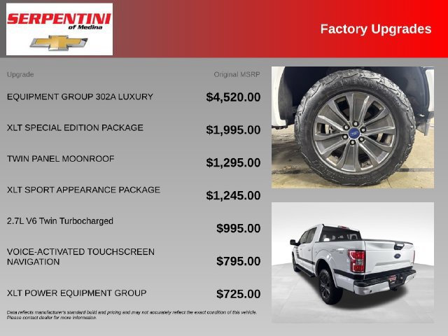 Used 2018 Ford F150 XLT w/ Equipment Group 302A Luxury AWD/4WD image 5