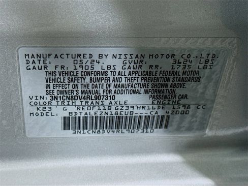 Used 2024 Nissan Versa S w/ Electronics Package image 32