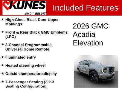 New 2026 GMC Acadia Elevation w/ Black Edition