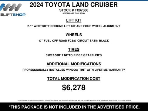 Used 2024 Toyota Land Cruiser 1958 image 2