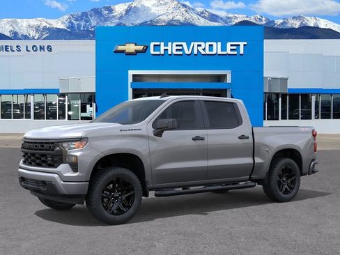 New 2026 Chevrolet Silverado 1500 Custom w/ Turbomax Blackout Package AWD/4WD image 2