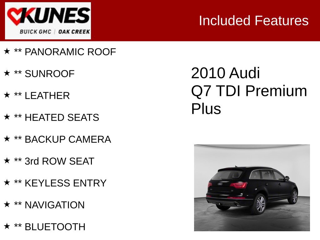 Used 2010 Audi Q7 TDI Premium Plus AWD/4WD image 2