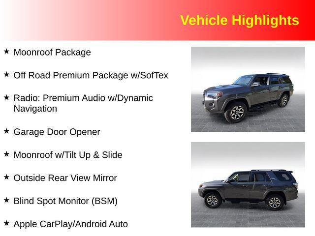 Used 2022 Toyota 4Runner TRD Off-Road Premium w/ Moonroof Package AWD/4WD image 3