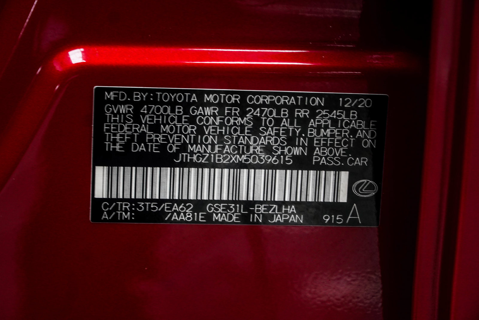 Used 2021 Lexus IS 350 F Sport w/ Accessory Package 2 RWD image 43