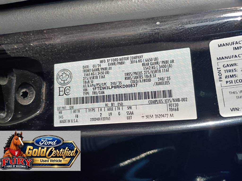 Used 2024 Ford F150 XLT w/ Equipment Group 302A MID AWD/4WD image 26