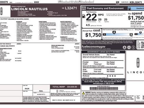 Used 2019 Lincoln Nautilus Reserve w/ Driver Assistance Package AWD/4WD image 4