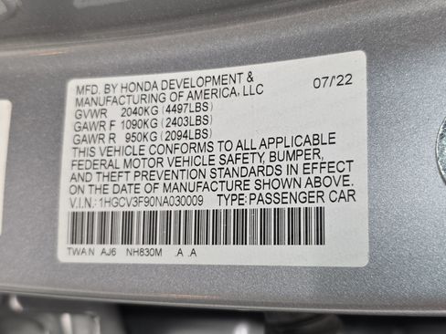 Used 2022 Honda Accord Touring image 35