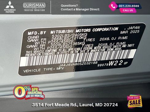 New 2025 Mitsubishi Outlander SE image 32