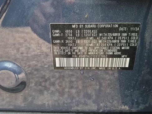 Used 2025 Subaru Outback Onyx Edition AWD/4WD image 8