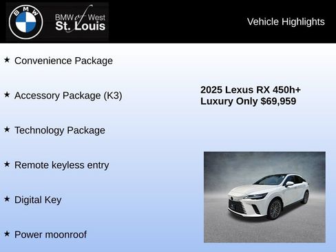 Used 2025 Lexus RX 450h AWD w/ Convenience Package image 8