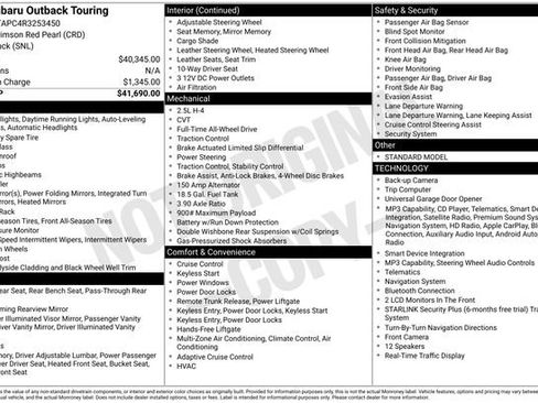 Used 2024 Subaru Outback Touring AWD/4WD image 3