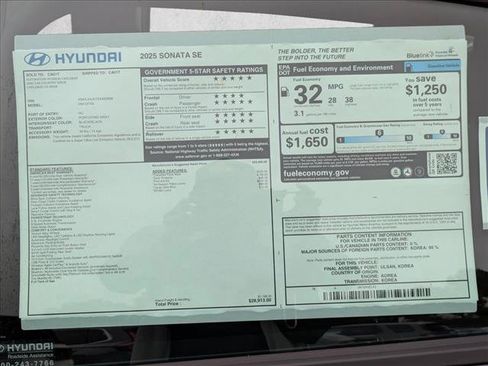 New 2025 Hyundai Sonata SE FWD image 17