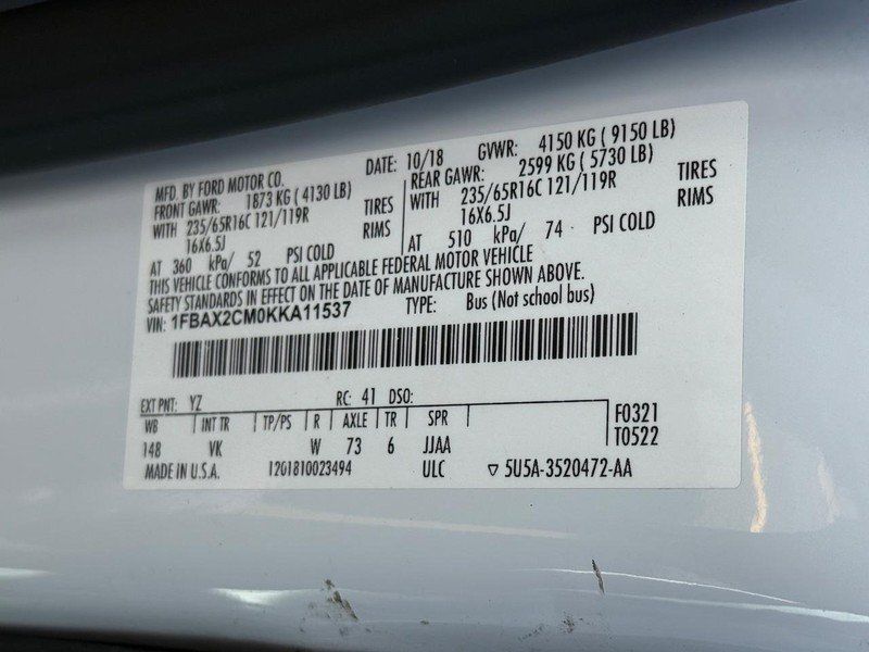 Used 2019 Ford Transit 350 XL RWD image 32