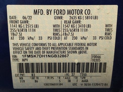 Used 2022 Ford Explorer XLT RWD image 33