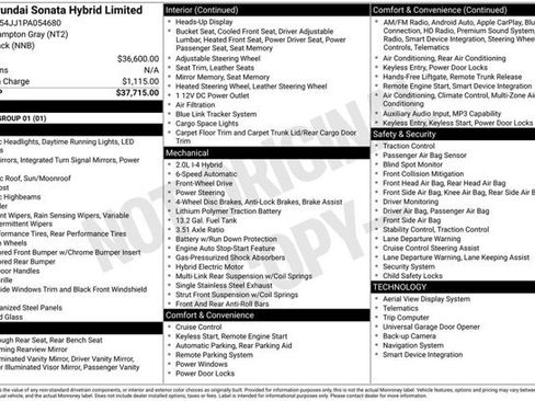 Certified 2023 Hyundai Sonata Limited FWD image 2