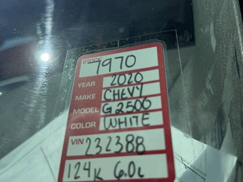 Used 2020 Chevrolet Express 2500 w/ Driver Convenience Package RWD image 28