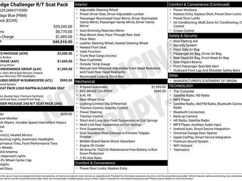 Used 2019 Dodge Challenger R/T Scat Pack w/ Dynamics Package RWD image 1