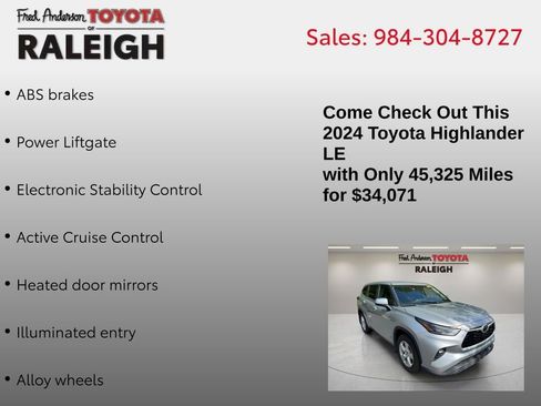 Used 2024 Toyota Highlander LE image 11