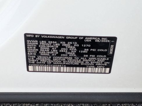 New 2026 Volkswagen Atlas Cross Sport SE image 36