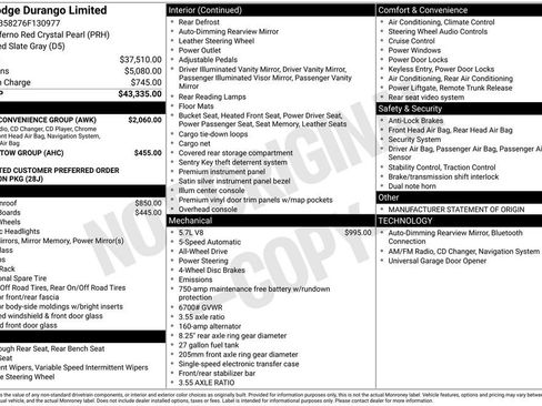 Used 2006 Dodge Durango Limited w/ Travel Convenience Group AWD/4WD image 18