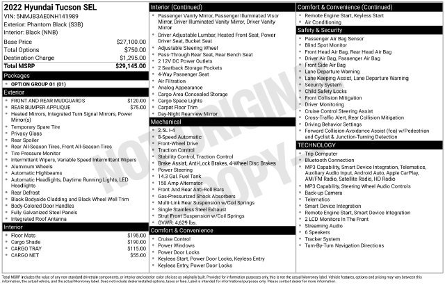 Used 2022 Hyundai Tucson SEL FWD image 15