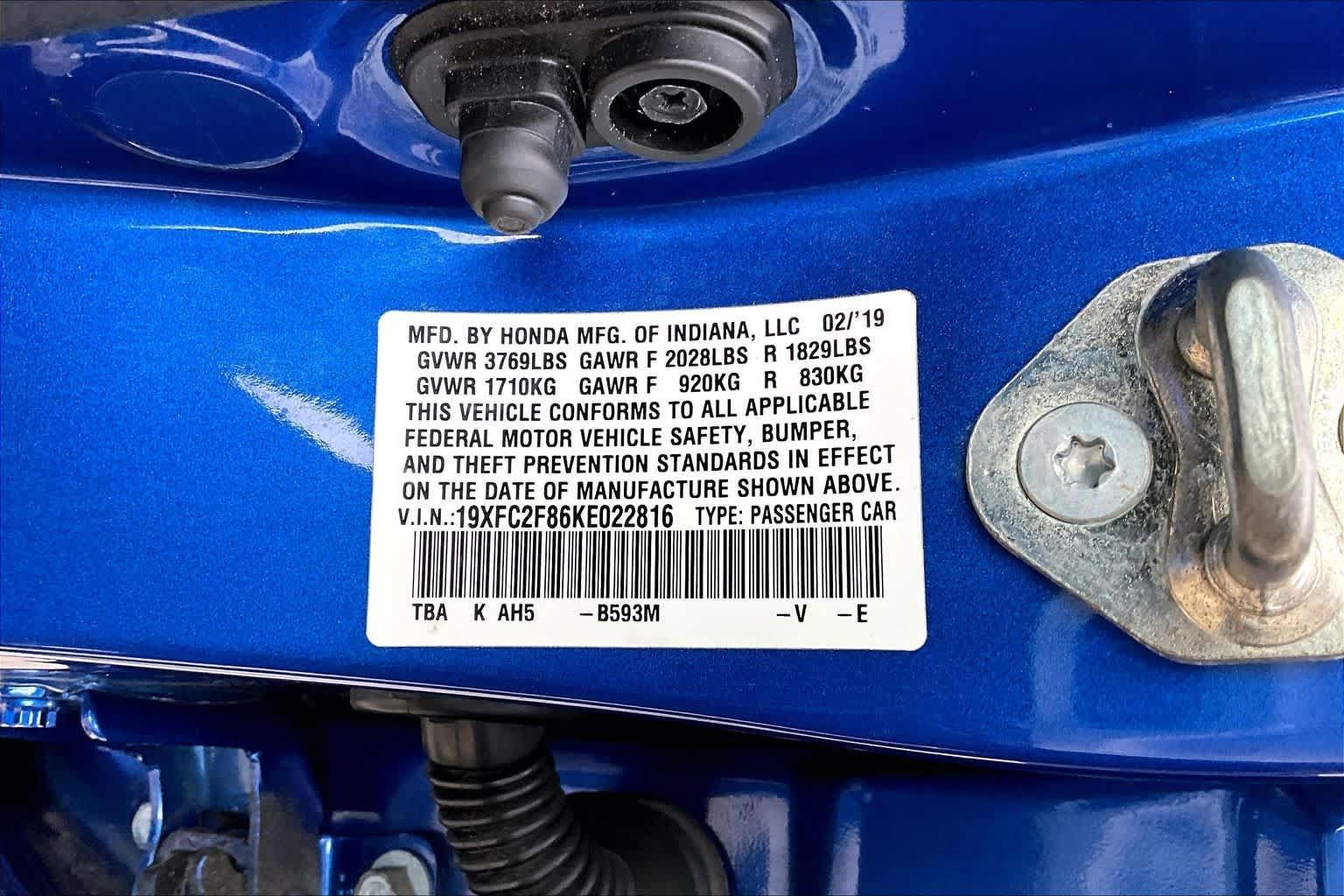 Used 2019 Honda Civic Sport image 33