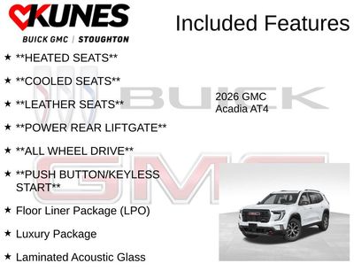 New 2026 GMC Acadia AT4