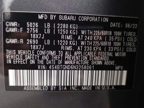 Used 2022 Subaru Outback Limited XT AWD/4WD image 27