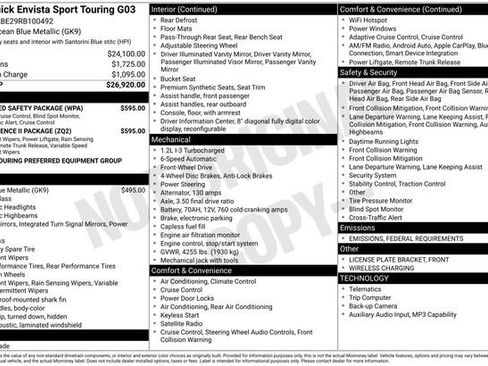 Certified 2024 Buick Envista Sport Touring w/ Convenience II Package image 32