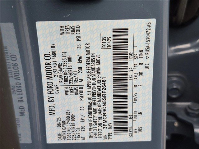 Used 2025 Ford Bronco Sport Outer Banks w/ Outer Banks Tech Package+ AWD/4WD image 20