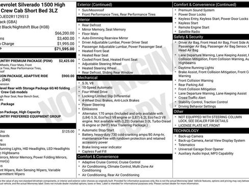 Used 2024 Chevrolet Silverado 1500 High Country w/ High Country Premium Package AWD/4WD image 5