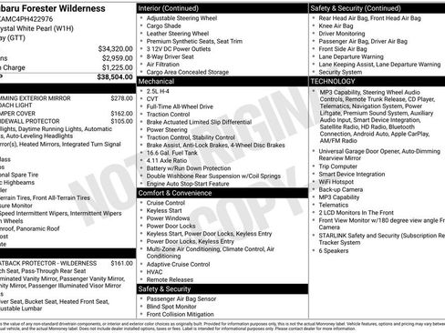 Certified 2023 Subaru Forester Wilderness AWD/4WD image 8