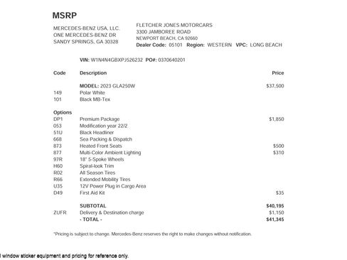 Used 2023 Mercedes-Benz GLA 250 image 3