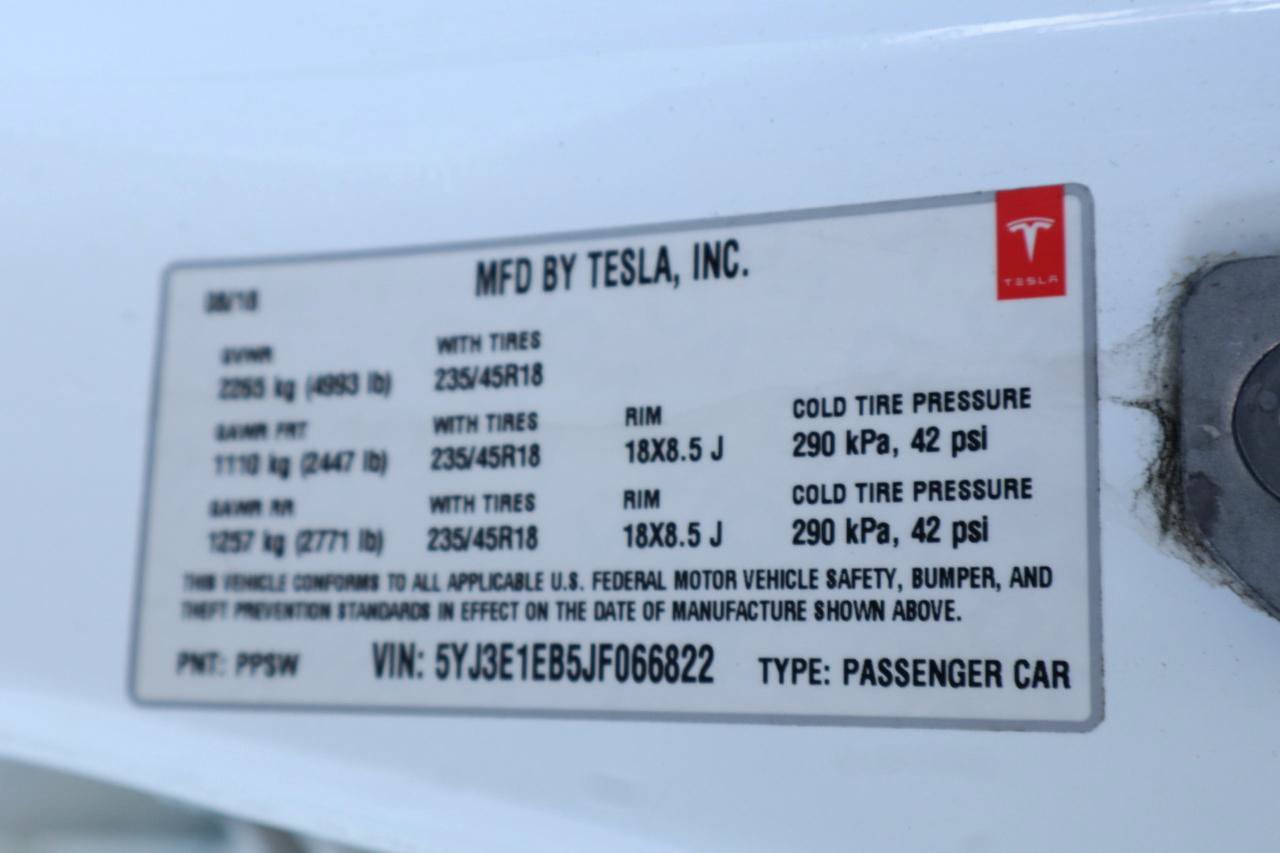 Used 2018 Tesla Model 3 Long Range AWD/4WD image 41