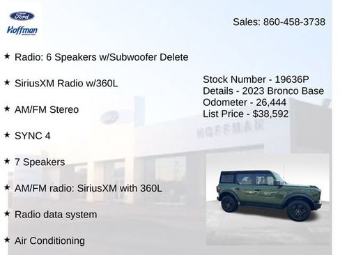 Used 2023 Ford Bronco 4-Door AWD/4WD image 5