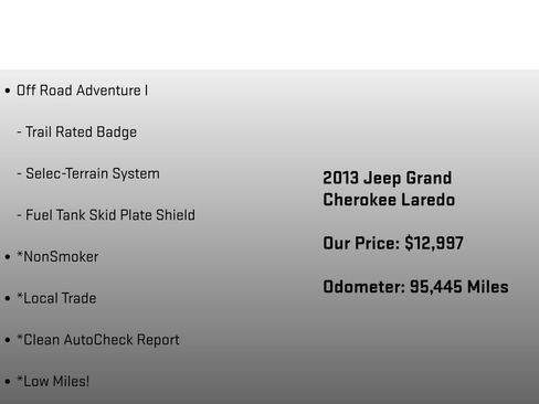 Used 2013 Jeep Grand Cherokee Laredo w/ Laredo E Group image 24