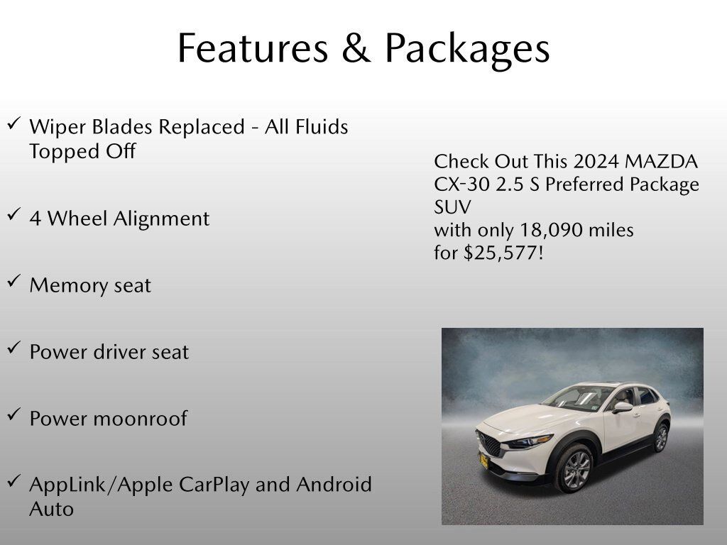 Certified 2024 MAZDA CX-30 AWD 2.5 S w/ Preferred Package image 8