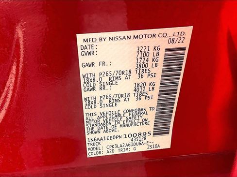 Used 2023 Nissan Titan S w/ S Utility Package image 32