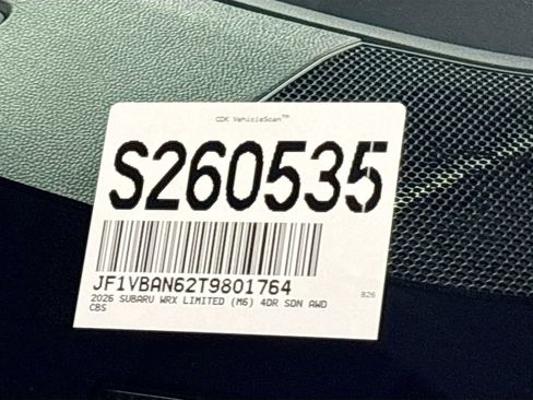 New 2026 Subaru WRX Limited image 26
