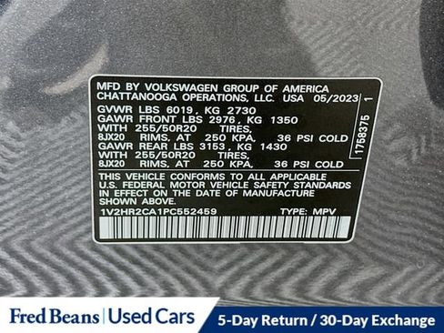 Used 2023 Volkswagen Atlas SE w/ Black Wheel Package AWD/4WD image 39