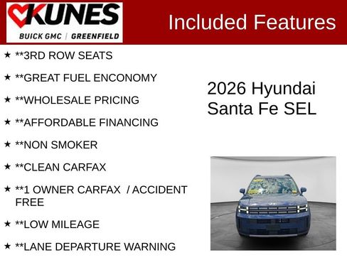 Used 2026 Hyundai Santa Fe SEL AWD/4WD image 3