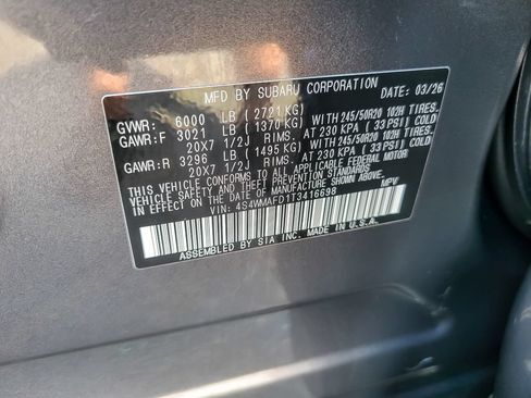 Certified 2026 Subaru Ascent Limited AWD/4WD image 24