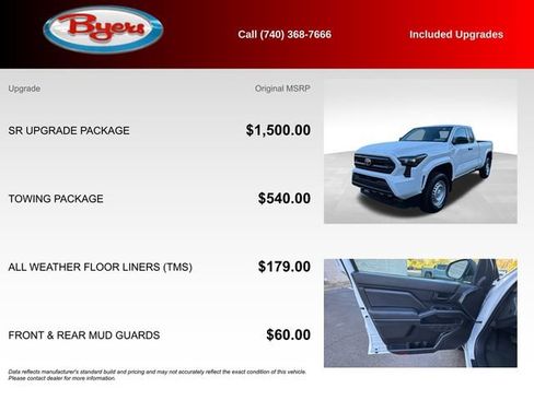 Used 2024 Toyota Tacoma SR w/ SR Upgrade Package AWD/4WD image 5