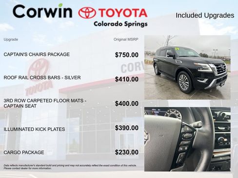 Used 2024 Nissan Armada SL w/ Captain's Chairs Package AWD/4WD image 4