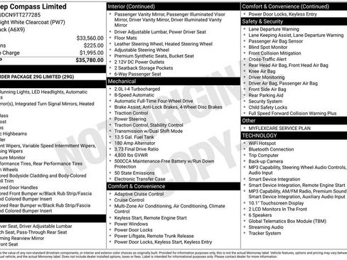 New 2026 Jeep Compass Limited AWD/4WD image 29