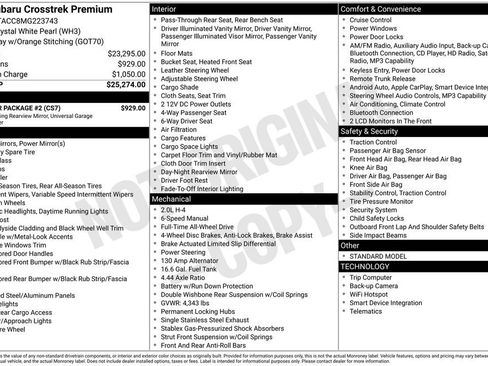 Used 2021 Subaru Crosstrek 2.0i Premium w/ Popular Package #2 image 4