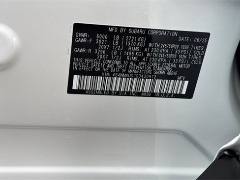 New 2025 Subaru Ascent Touring image 26